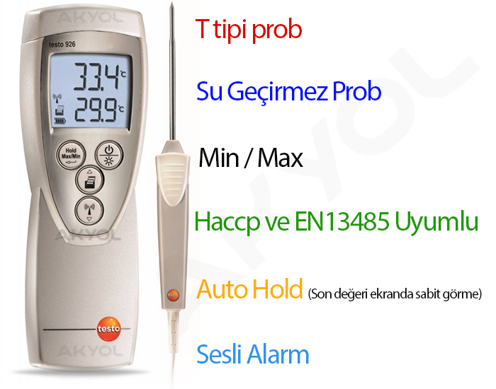 Testo 926 problu termometre